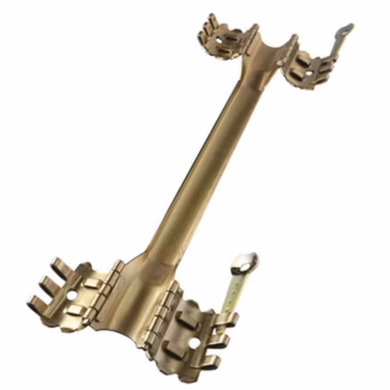 Type grippant de Downhole de puits de pétrole protecteur de câble de couplage croisé d'ESP